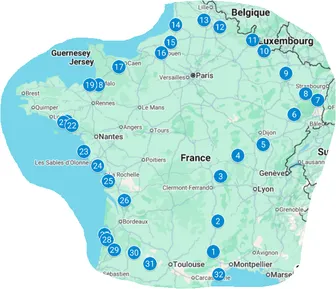 Carte de France printemps