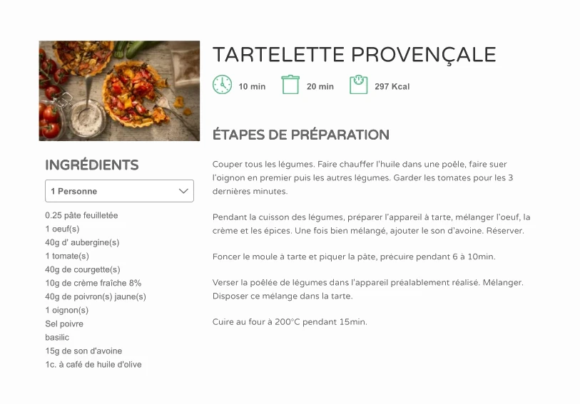 TARTELETTE PROVENÇALE