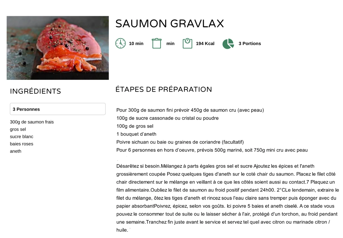 Saumon Gravlax