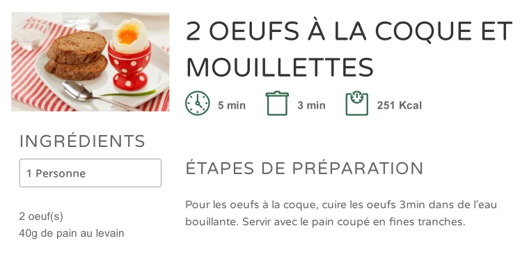 Œufs à la Coque et Mouillettes