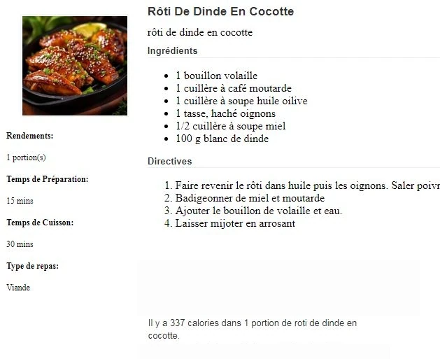 Rôti De Dinde En Cocotte